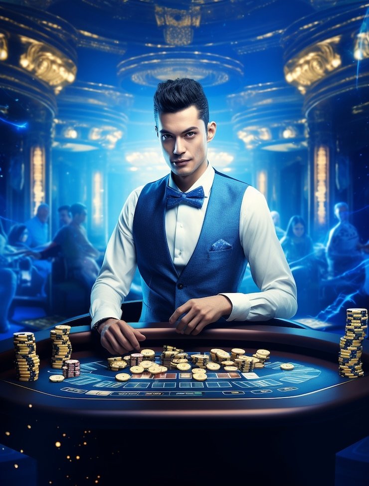 Antarmuka VIP Club mpomaster menampilkan meja dealer langsung eksklusif
